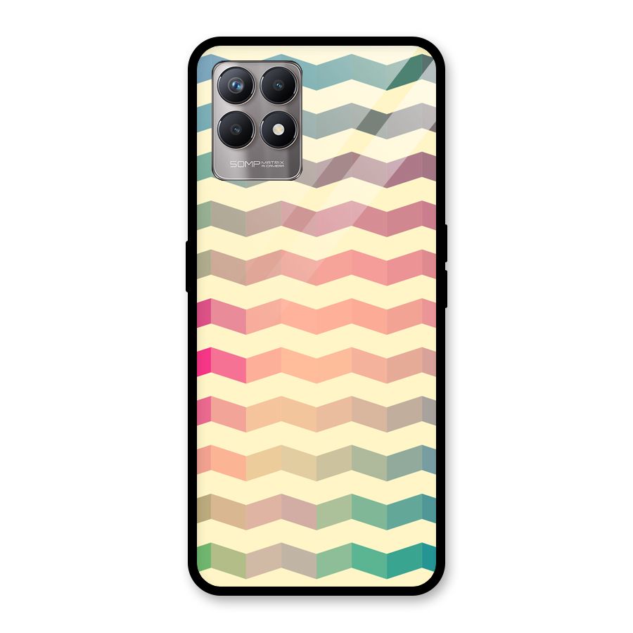 Seamless ZigZag Design Glass Back Case for Realme Narzo 50