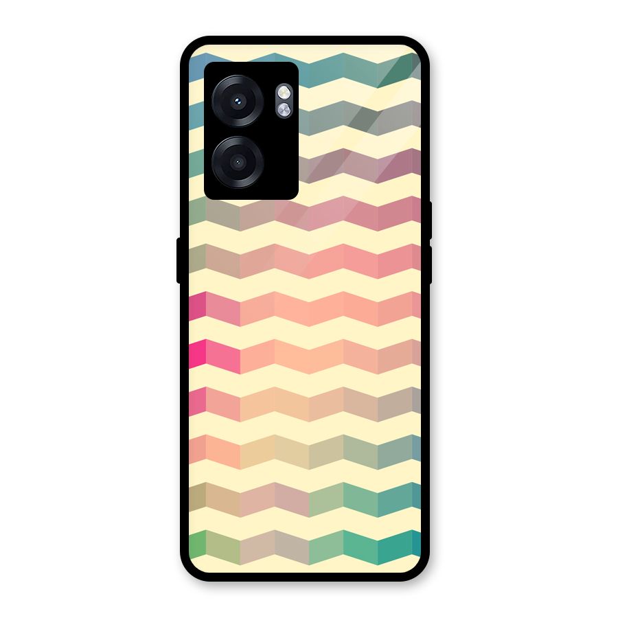 Seamless ZigZag Design Glass Back Case for Realme Narzo 50 5G