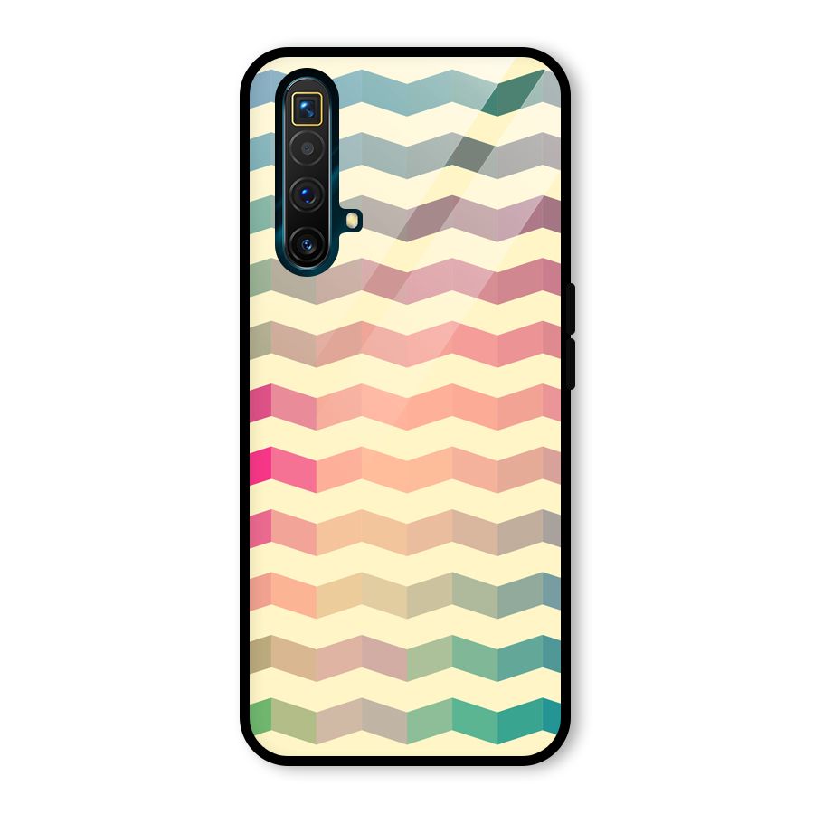 Seamless ZigZag Design Glass Back Case for Realme X3