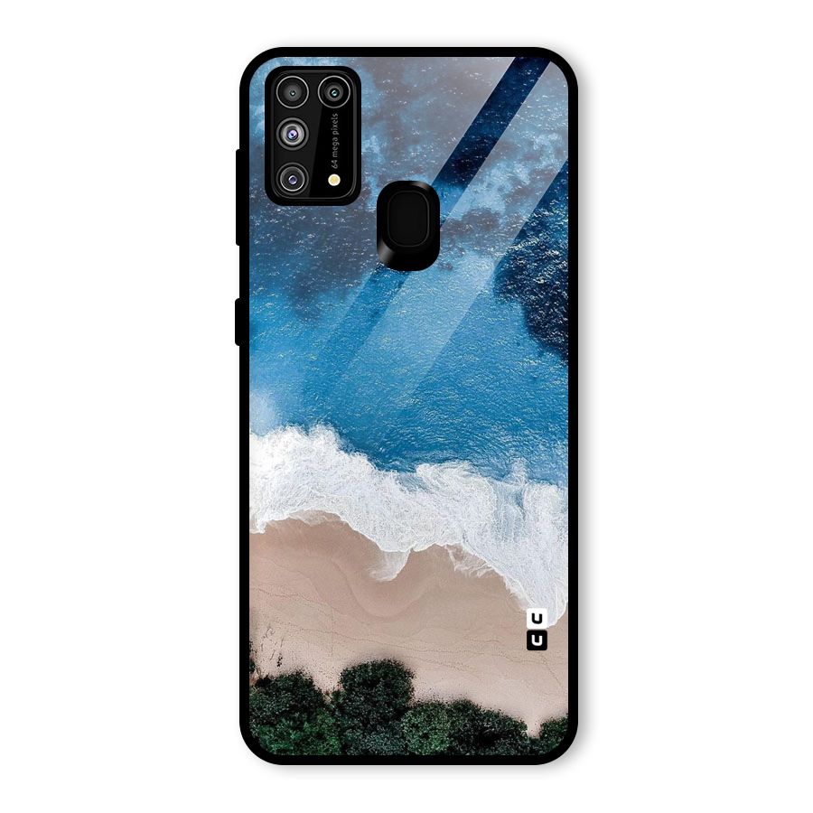 Seaside Glass Back Case for Galaxy F41