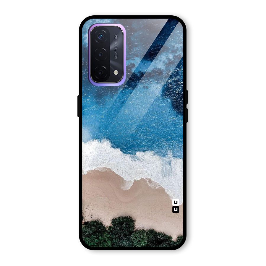 Seaside Glass Back Case for Oppo A74 5G