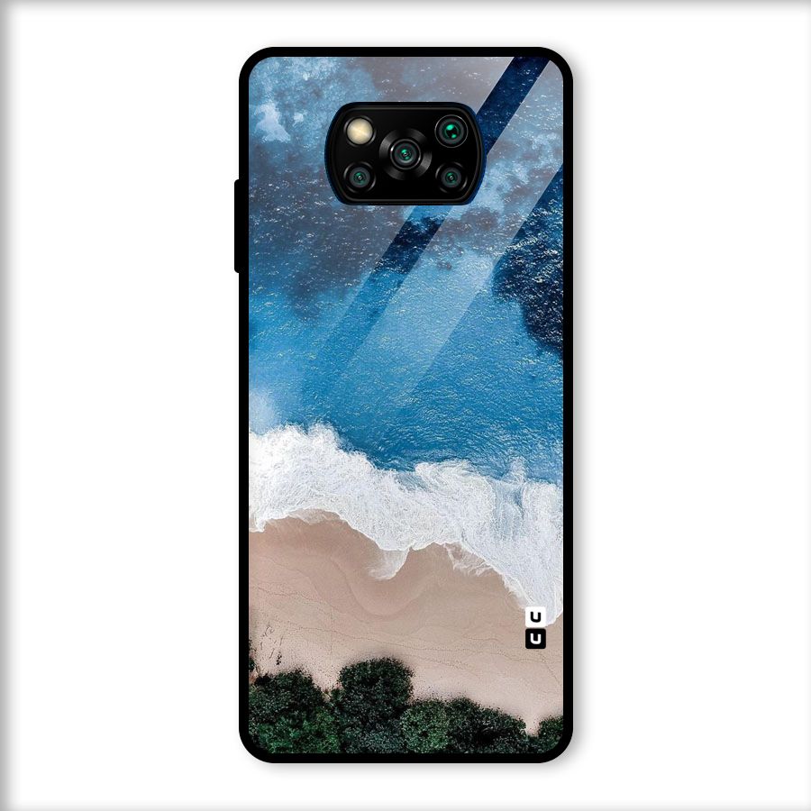 Seaside Glass Back Case for Poco X3