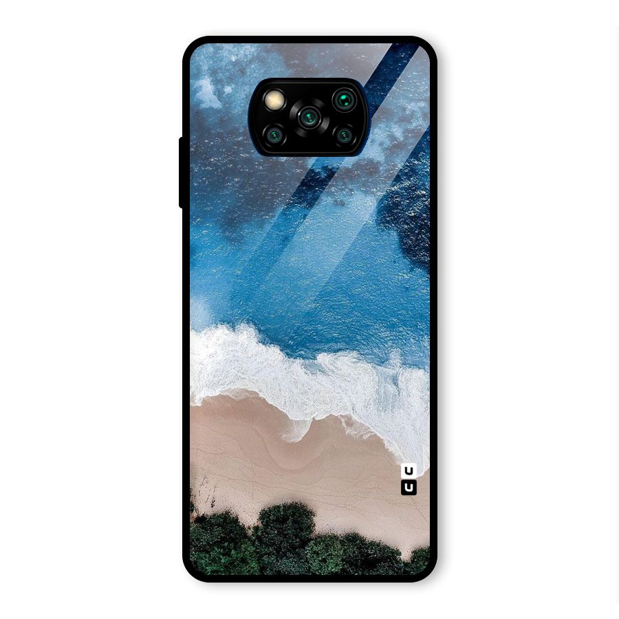 Seaside Glass Back Case for Poco X3 Pro