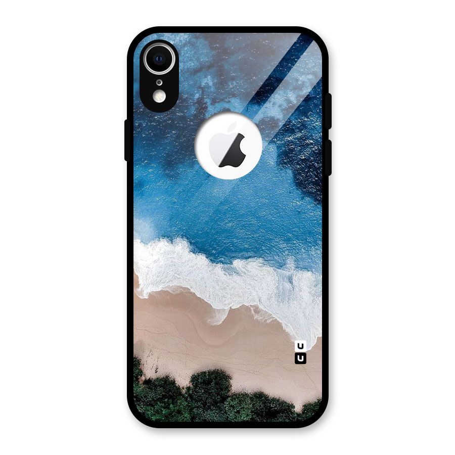 Seaside Glass Back Case for iPhone XR Logo Cut