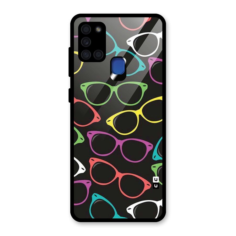 See Colours Glass Back Case for Galaxy A21s