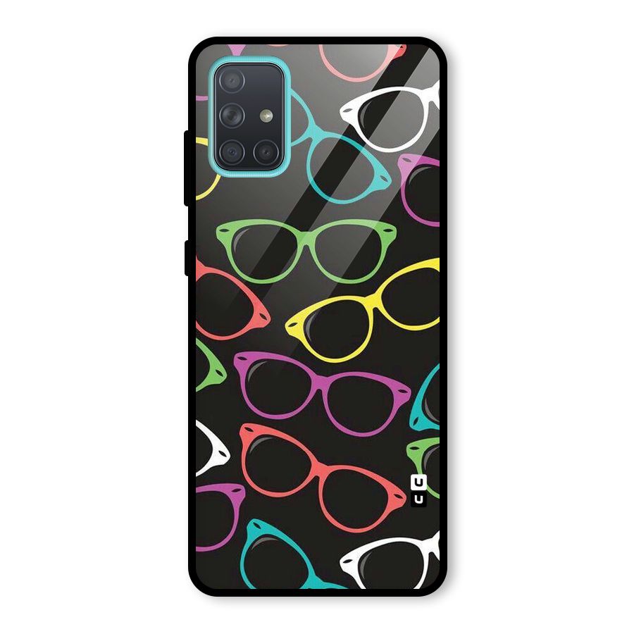 See Colours Glass Back Case for Galaxy A71