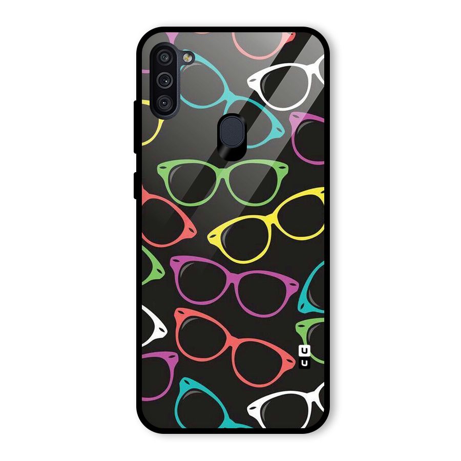 See Colours Glass Back Case for Galaxy M11
