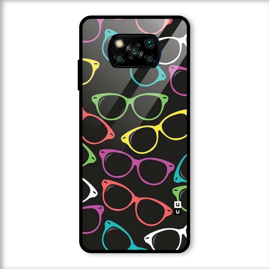 See Colours Glass Back Case for Poco X3