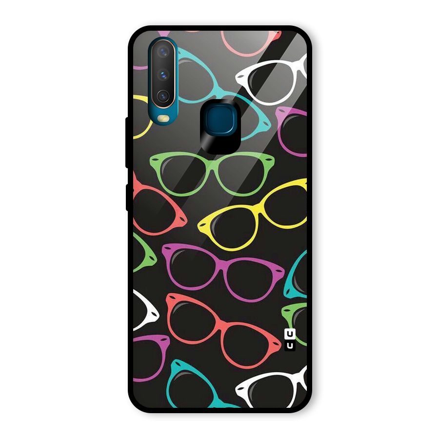 See Colours Glass Back Case for Vivo U10