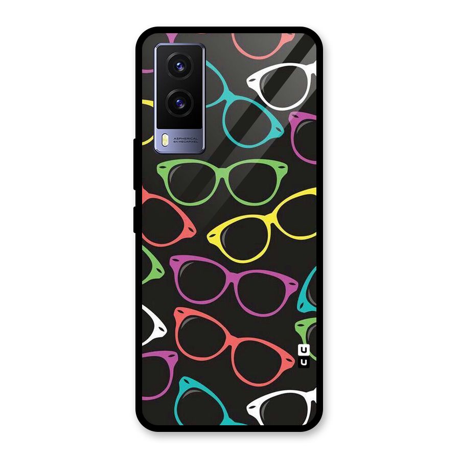 See Colours Glass Back Case for Vivo V21e 5G
