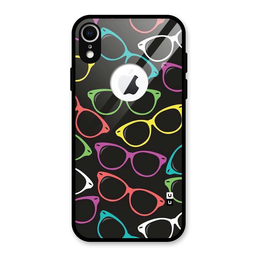 See Colours Glass Back Case for iPhone XR Logo Cut