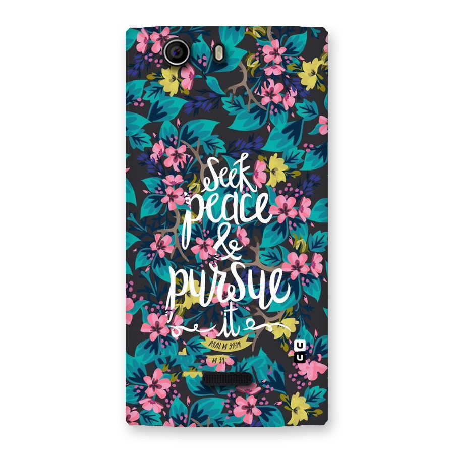 Seek Peace Back Case for Canvas Nitro 2 E311