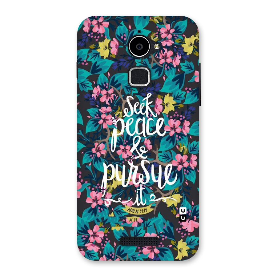 Seek Peace Back Case for Coolpad Note 3 Lite