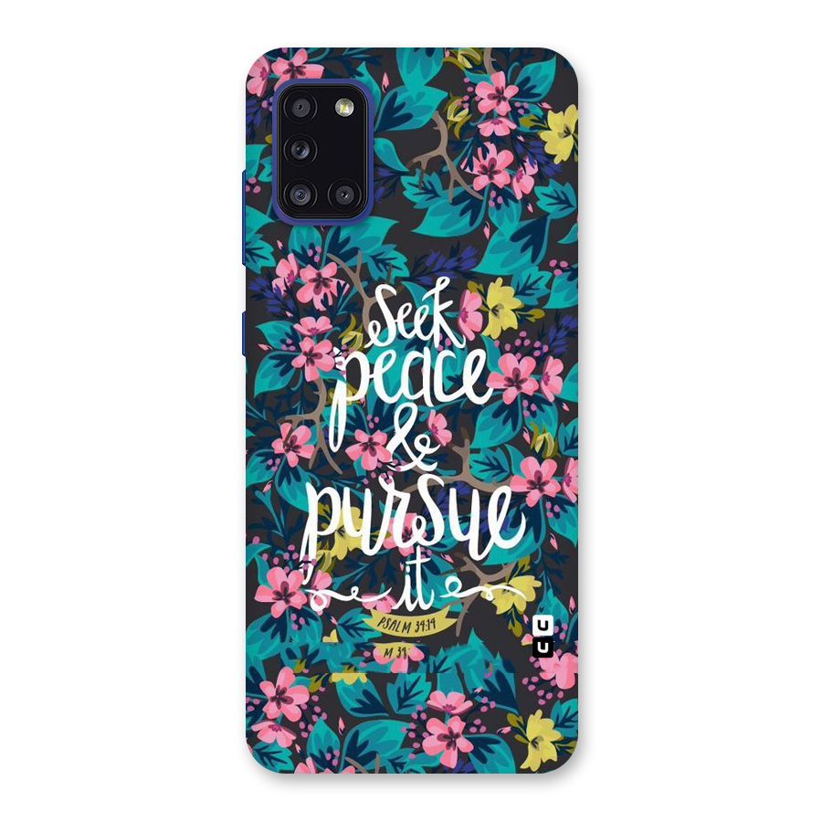 Seek Peace Back Case for Galaxy A31