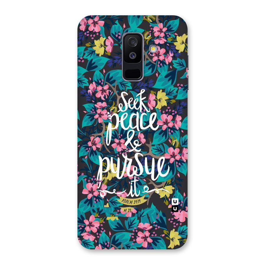 Seek Peace Back Case for Galaxy A6 Plus
