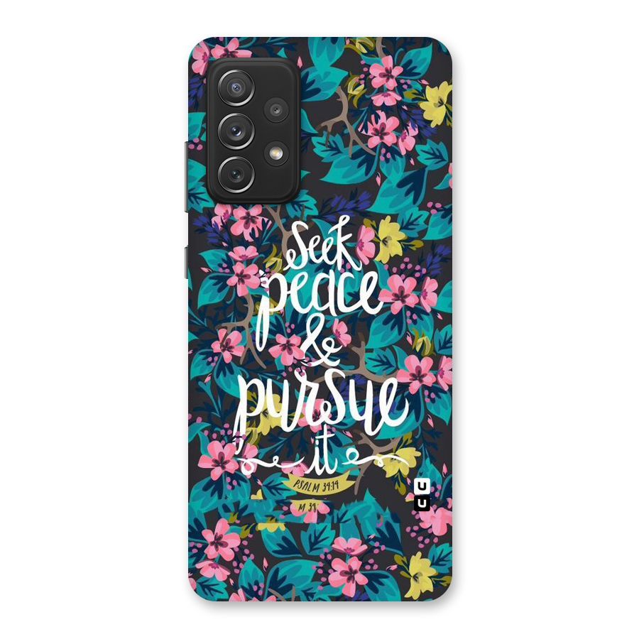 Seek Peace Back Case for Galaxy A72