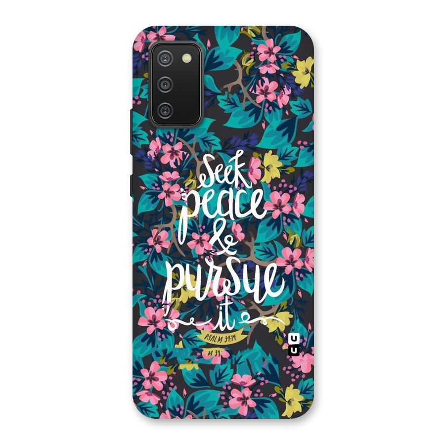 Seek Peace Back Case for Galaxy M02s