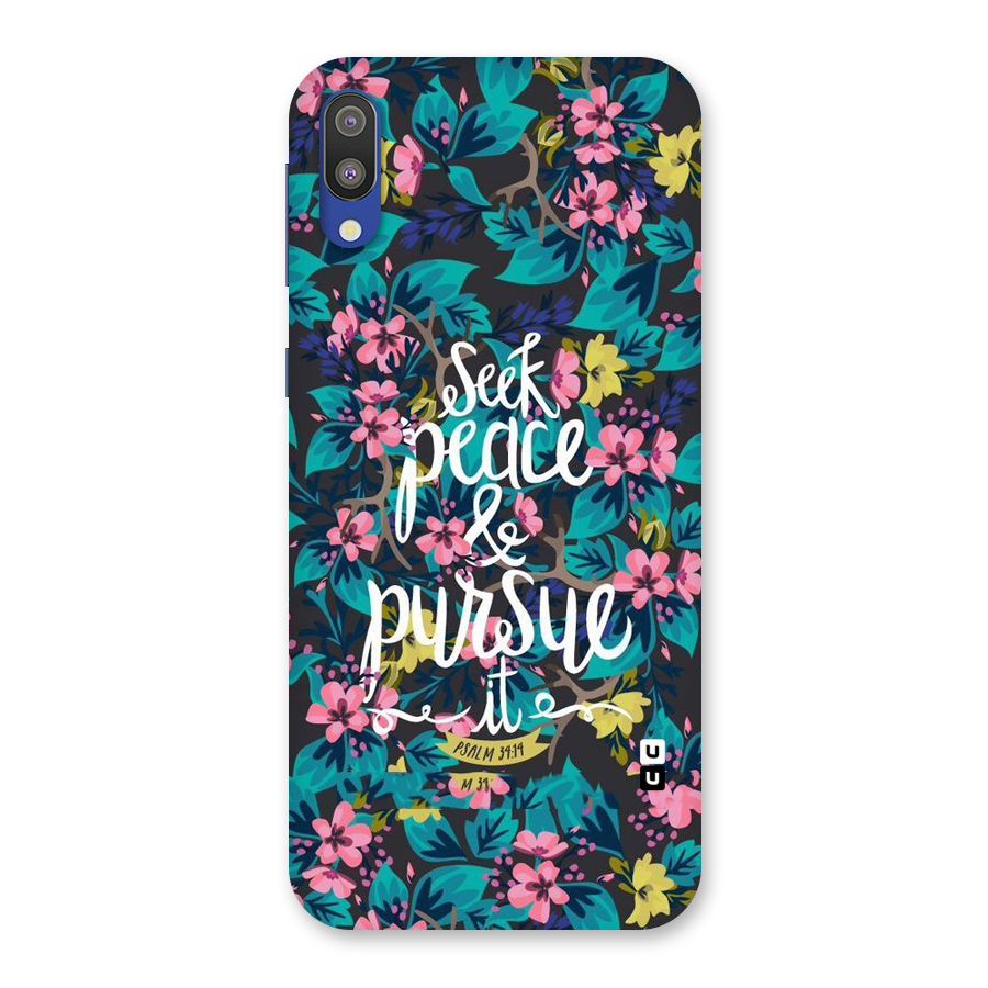 Seek Peace Back Case for Galaxy M10