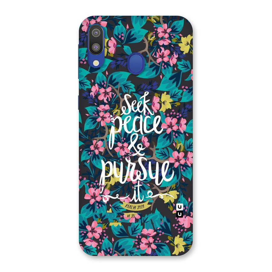 Seek Peace Back Case for Galaxy M20