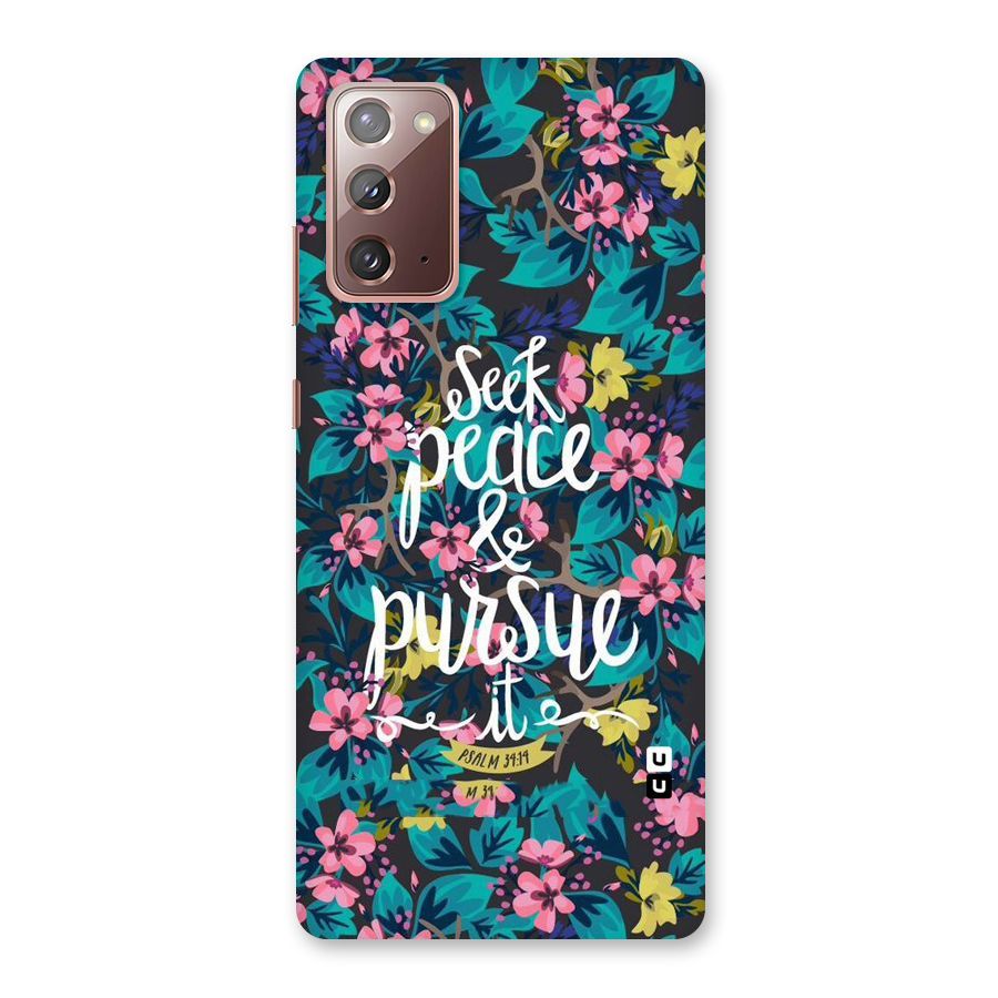 Seek Peace Back Case for Galaxy Note 20