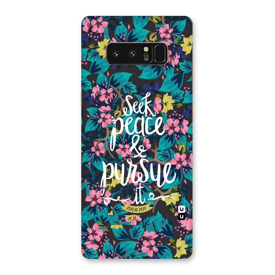 Seek Peace Back Case for Galaxy Note 8