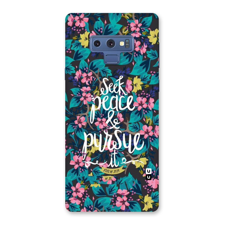 Seek Peace Back Case for Galaxy Note 9