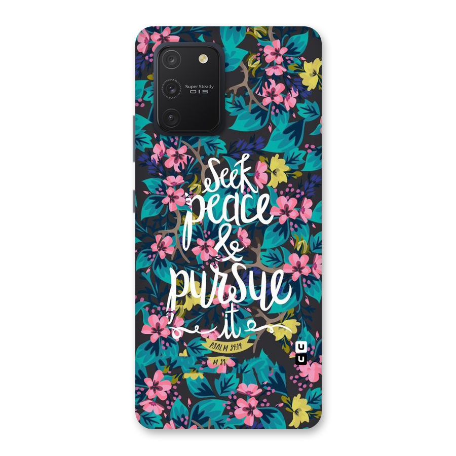 Seek Peace Back Case for Galaxy S10 Lite