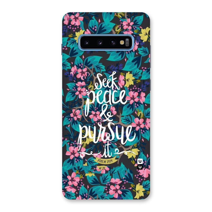 Seek Peace Back Case for Galaxy S10 Plus