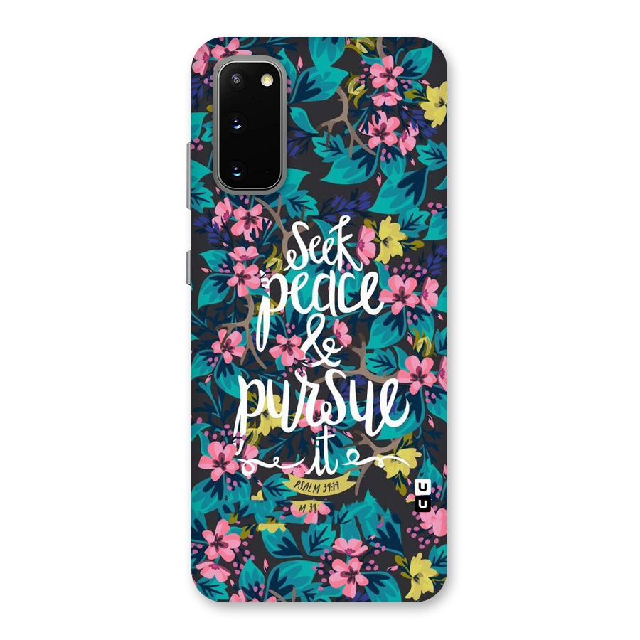 Seek Peace Back Case for Galaxy S20