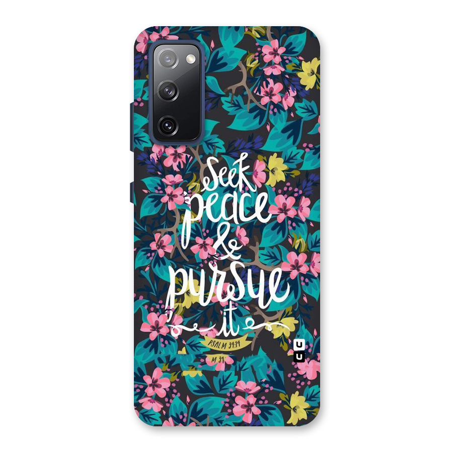 Seek Peace Back Case for Galaxy S20 FE
