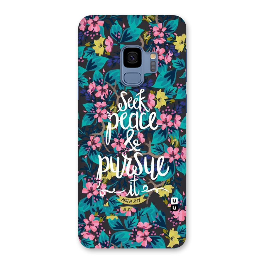 Seek Peace Back Case for Galaxy S9