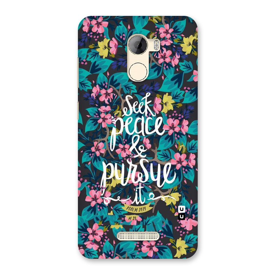 Seek Peace Back Case for Gionee A1 LIte