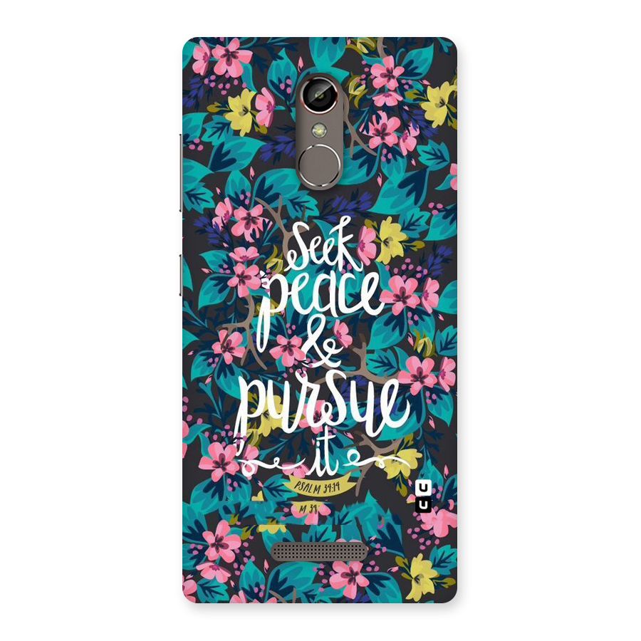 Seek Peace Back Case for Gionee S6s