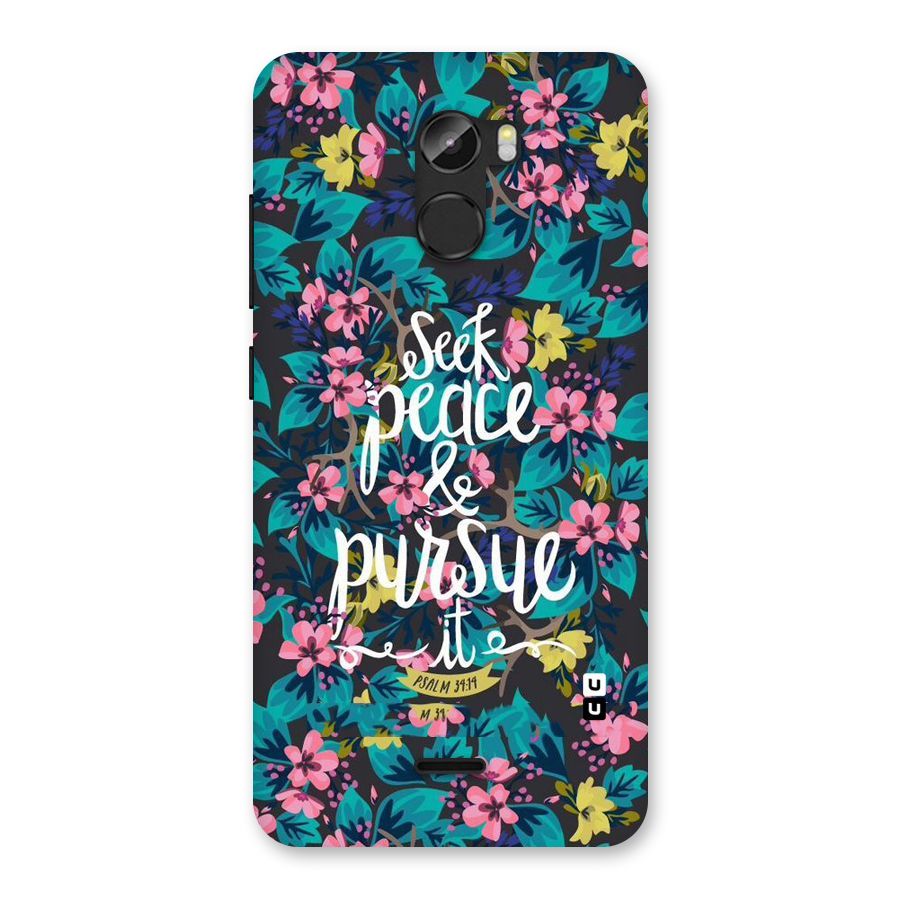 Seek Peace Back Case for Gionee X1