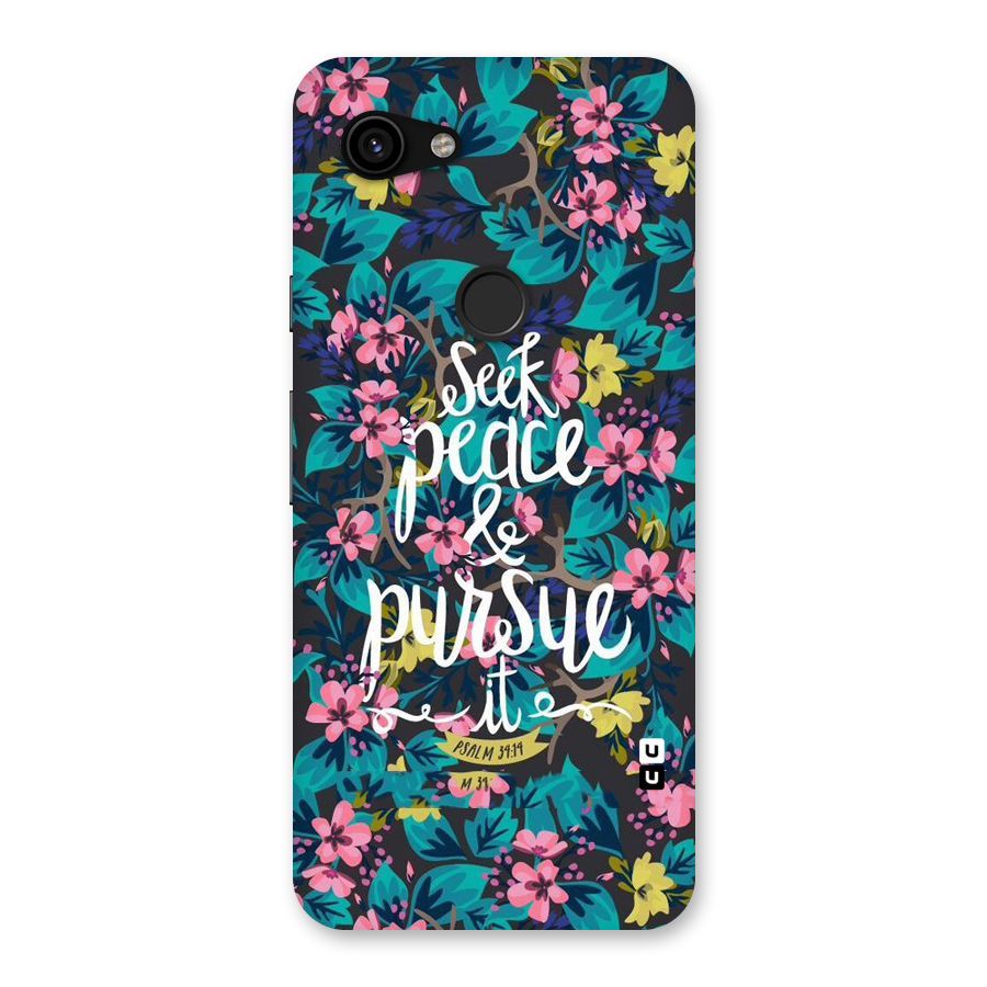 Seek Peace Back Case for Google Pixel 3a