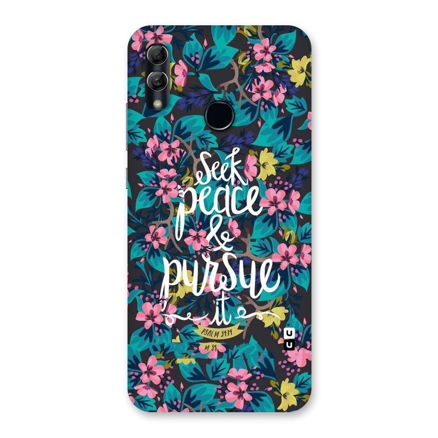 Seek Peace Back Case for Honor 10 Lite