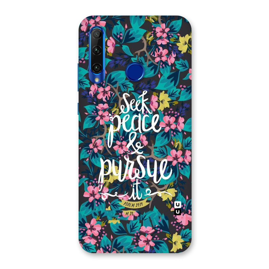 Seek Peace Back Case for Honor 20i