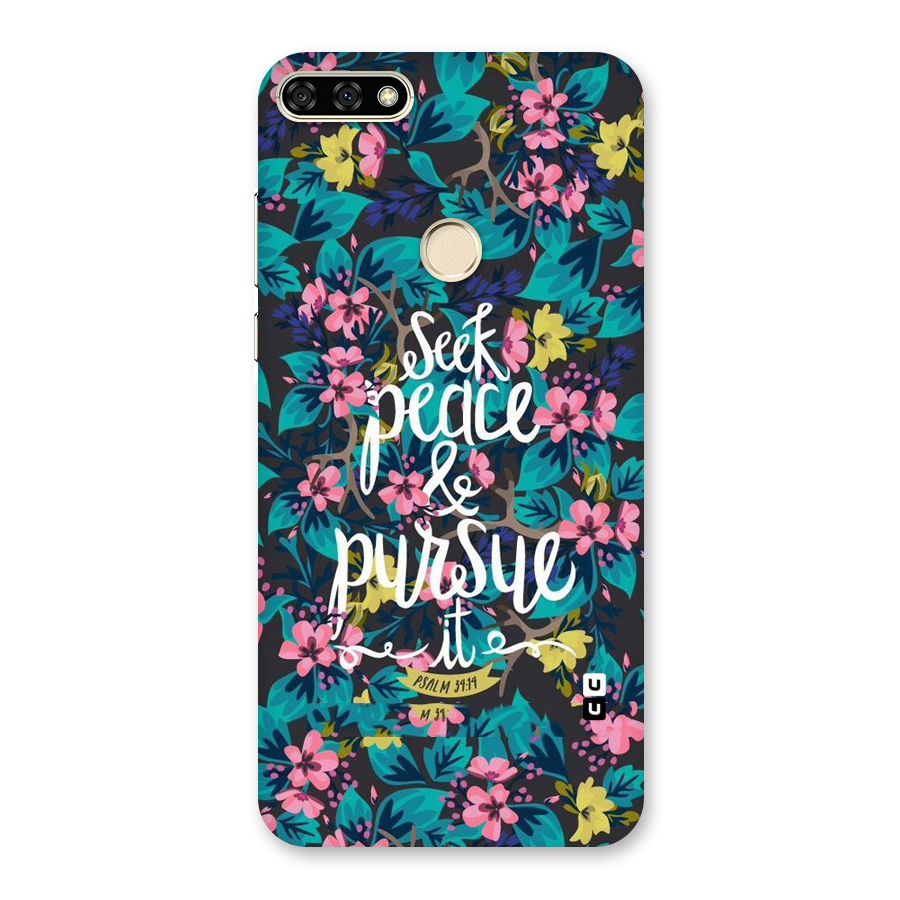 Seek Peace Back Case for Honor 7A