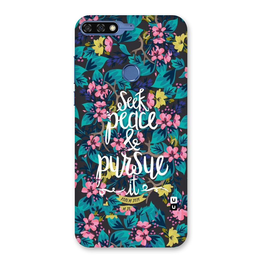 Seek Peace Back Case for Honor 7C