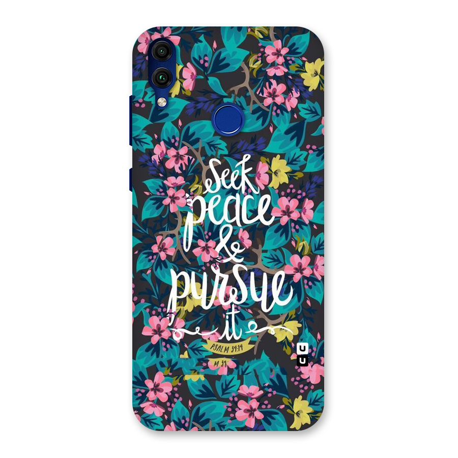 Seek Peace Back Case for Honor 8C