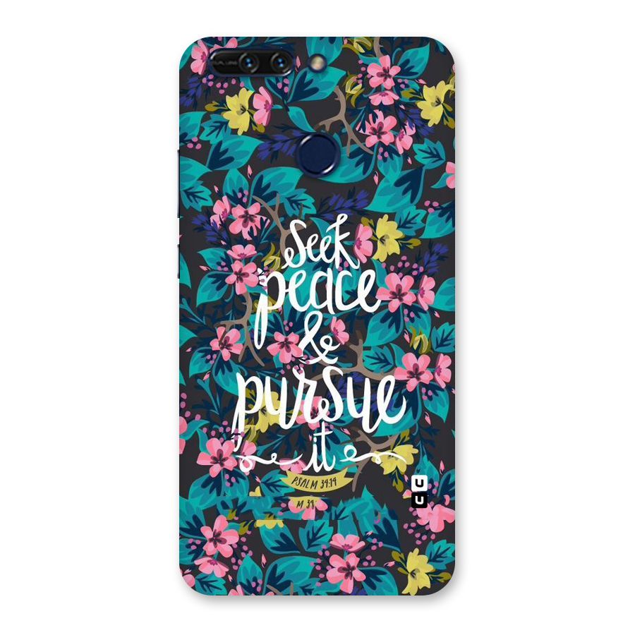 Seek Peace Back Case for Honor 8 Pro