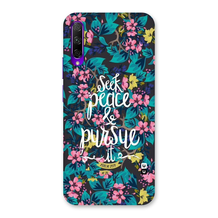 Seek Peace Back Case for Honor 9X Pro