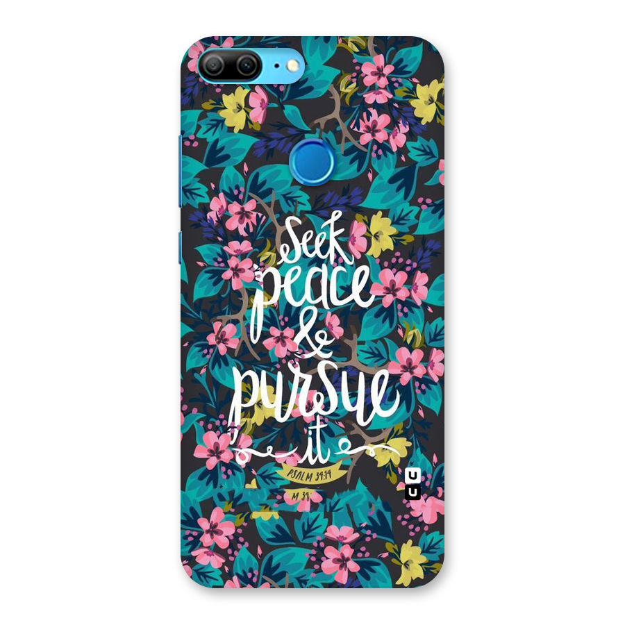 Seek Peace Back Case for Honor 9 Lite