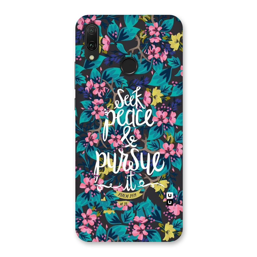 Seek Peace Back Case for Huawei Y9 (2019)