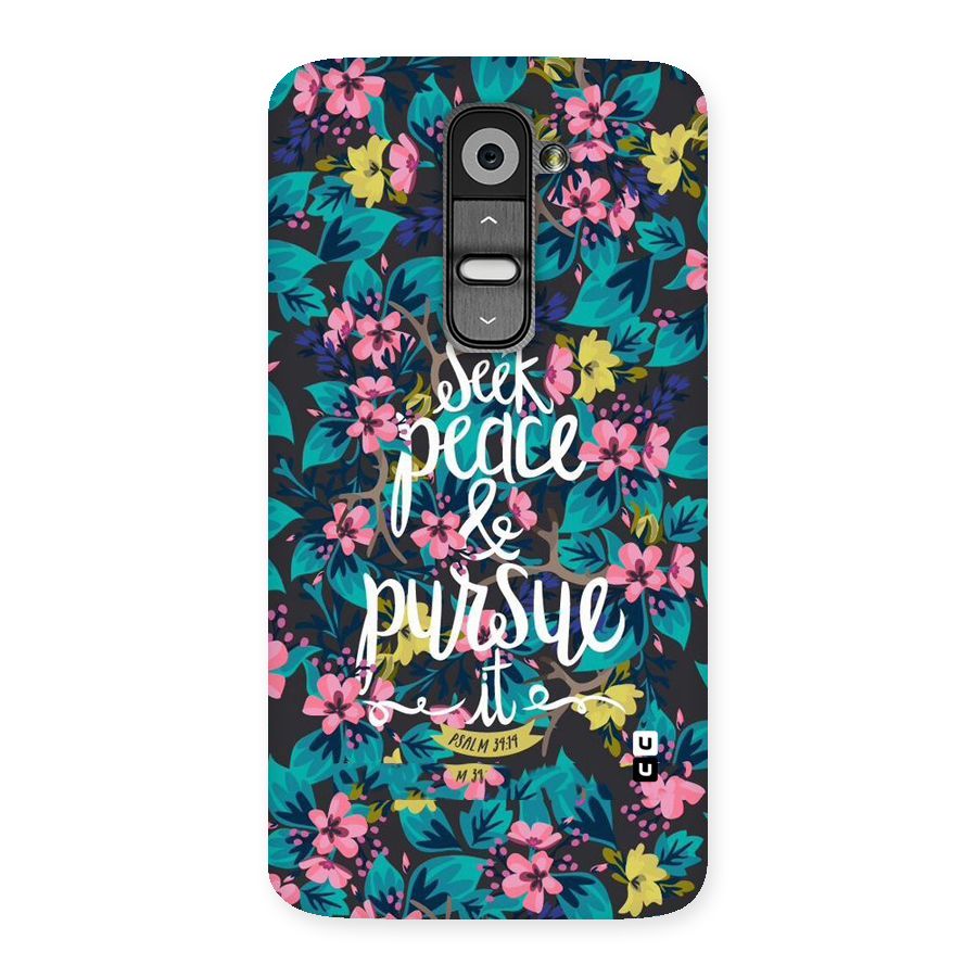 Seek Peace Back Case for LG G2
