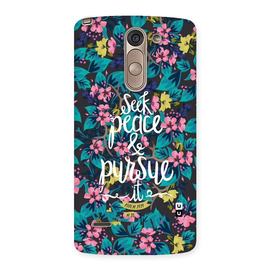 Seek Peace Back Case for LG G3 Stylus