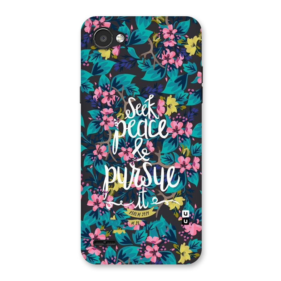 Seek Peace Back Case for LG Q6