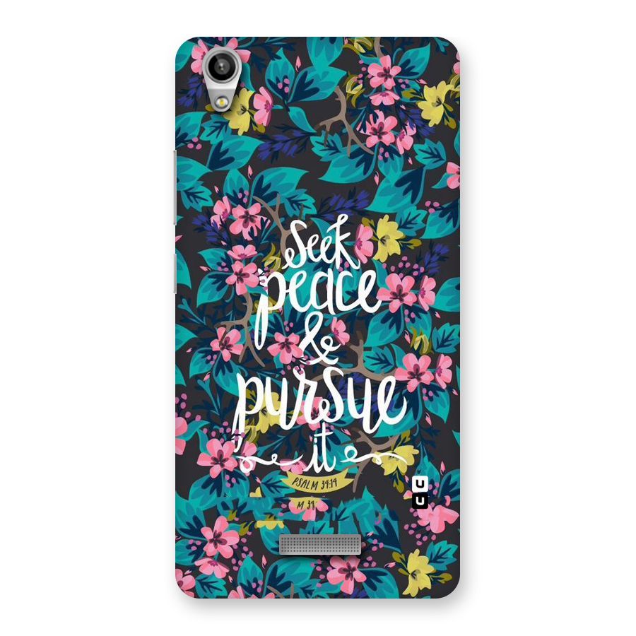 Seek Peace Back Case for Lava-Pixel-V1