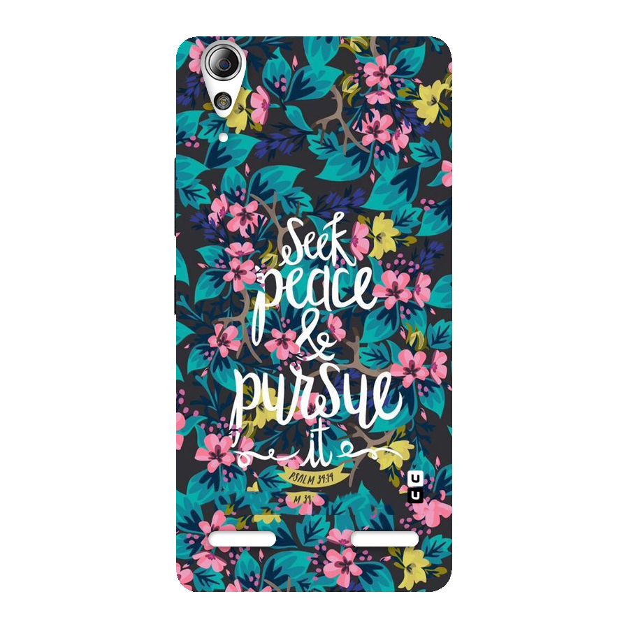 Seek Peace Back Case for Lenovo A6000 Plus