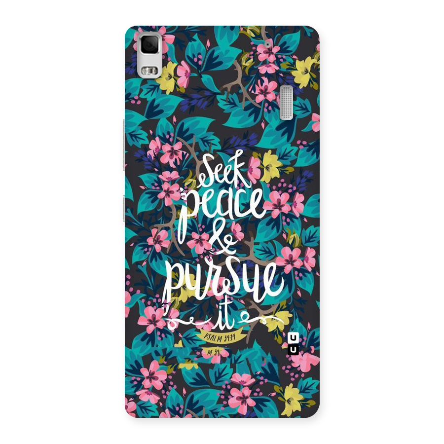 Seek Peace Back Case for Lenovo K3 Note